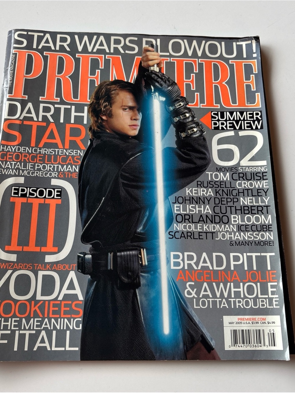 Premiere Magazine - Star Wars Episode III Cover. Fair condition. May 2005